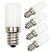 0.5 Watts LED C7 Night Light Bulb Lustaled 120V E12 Candelabra Base LED Light Bulb 10W Equivalent for Garden Patio Yard Ceiling Lights Christmas Lighting (Daylight 6000K, 4-Pack)