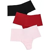 hanky panky - BreatheSoft High Rise Thongs for Women | Microfibre Knit Underwear Panties, Lingerie | Sizes (XS-XL), 3 pack
