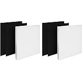 Nispira (2) True HEPA (4) Activated Carbon Replacement Filter Compatible with Coway Airmega 200M Air Purifier AP-1518R, Mighty Air AP-1512HH, 2 Sets