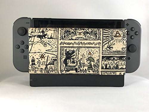 GameSide - Soft Microsuede Protects Screen Anti Scratch Cover Sleeve Pad for Nintendo Switch Charging Dock - Nintendo Dock Cover - Nintendo Dock Sleeve (Zelda 2)