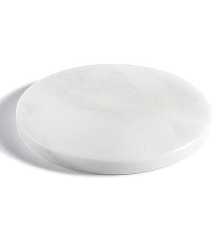 Amazon.com | Round White Marble Cutting Board: Cheese Servers