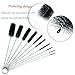 HappyGo 10 pcs Drinking Straw Cleaning Brush Set for Lab Tube Glasses Keyboard Jewelry,Gun Cleaning