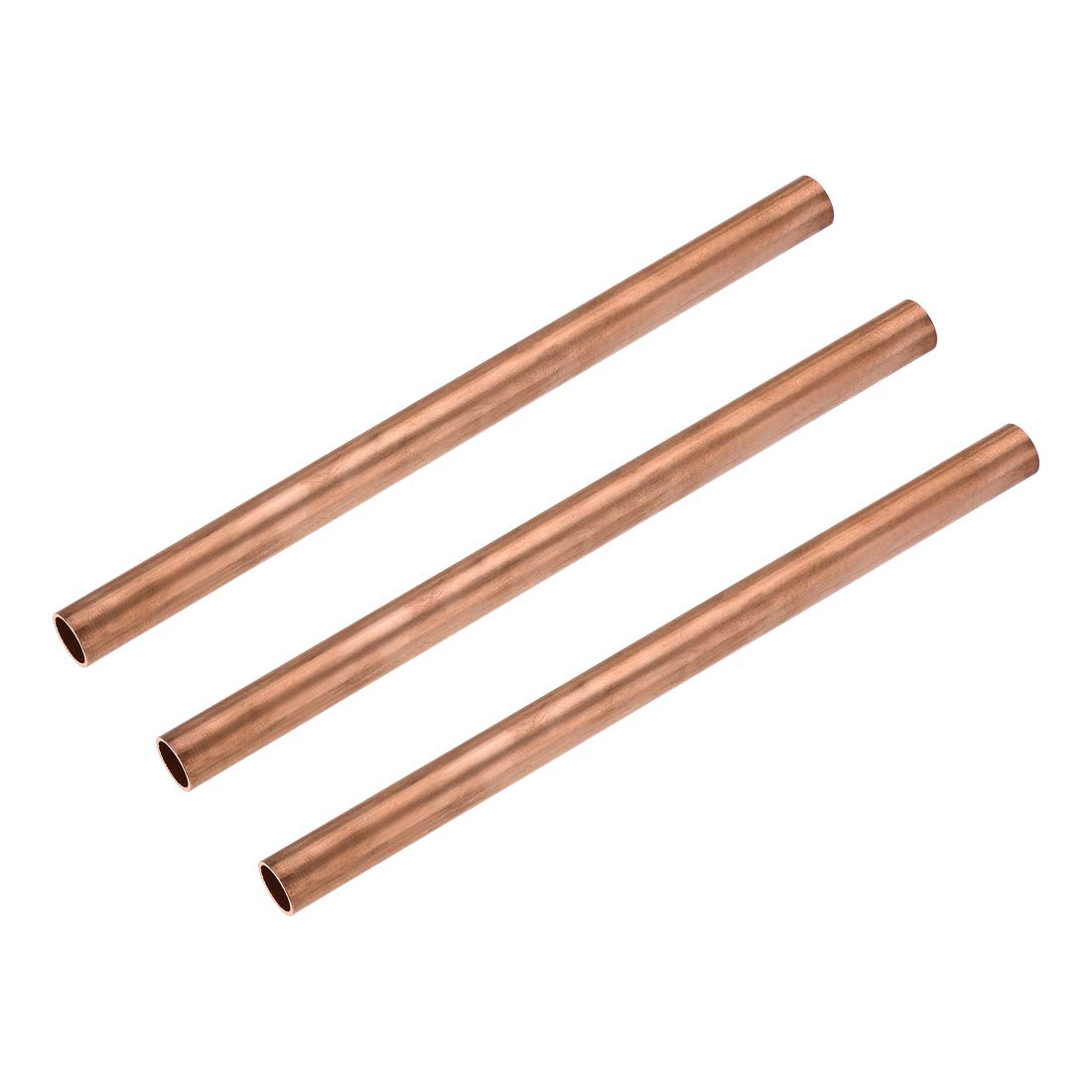 sourcing map Copper Round Tube, 13mm OD 1mm Wall Thickness 200mm Length Straight Pipe Tubing 3 Pcs