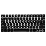 MOSISO Keyboard Cover Compatible with iMac Wireless Magic Keyboard Type Protector, 2015 US Version (MLA22LL/A, A1644), Soft Protective Ultra Thin Keyboard Skin, Black