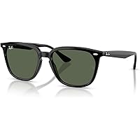 Amazon.com: Ray-Ban RB4068 601 60MM Black/G-15 Green Square