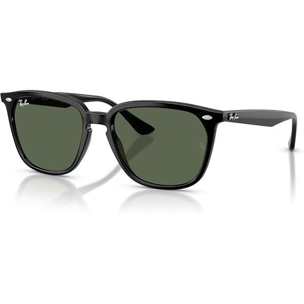 Amazon.com: Ray-Ban RB4334D 601/80 55MM Black/Blue Round