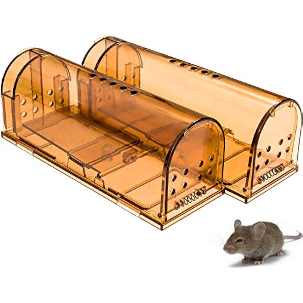 Original Humane Mouse Traps, Easy Set, Kids/Pets Safe, Reusable Indoor