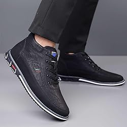 mitvr Men's Casual Dress Boots Motorcycle Boots