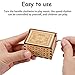 Kids Wooden Music Box Toy for Toddlers, Hand Cranked Engraved Music Gift for 2-8 Year Old Girls Boys Fun Birthday Presents for Babies Children Toys Gift for Grandson Age 3 4 5 6 7 Twinkle Little Star