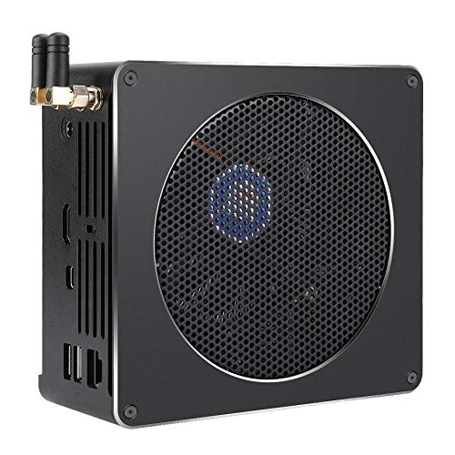 SDJJ-Mini-Pc-Adapter-Mini-PC-For-Intel-Core-8th-Gen-I7-8750H-8G256G-Six-Core-22-41GHz-Support-Bluetooth-42-24G-50G-Dual-band-WiFi-RJ45-Gigabit-Wired-Network-CardBlack-Color-Black