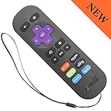 Amaz247 ARCBZB Replacement Remote for Roku 4/3/2/1, (HD, LT, XS, XD); DO NOT Support Roku Stick or Roku TV (6-Shortcuts Black)