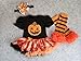 AISHIONY Baby Girl 1st Halloween Costumes Tutu Outfit Newborn Onsie Dress 3PC S