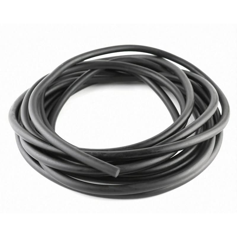 Round Cord Seal Rubber 1 m EPDM Black Rubber Cord Round Cords Foam Rubber Joint Cord (Diameter 4 mm)