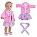 WensLTD Clearance! Cute Sweater Outfit Reindeer Snowman Sweater & Cap For 18 inch American Girl Doll (Pink)