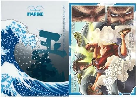 Amazon ワンピース ビジュアルアートファイル 10 ルフィvsガープ クリアファイル 海軍 アニメ 萌えグッズ 通販