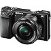 Sony Alpha a6000 24.3MP Mirrorless Camera 16-50mm & 55-210mm Zoom Lens (Black) + 64GB Accessory Bundle + Large Gadget Bag + Extra Battery+Wide Angle Lens+2X Telephoto Lens+Flash+Remote+Tripod