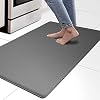Marsheepy Kitchen Mat Anti Fatigue （17.5″ X 29.5″）, Waterproof Non Skid Cushioned Kitchen Floor Mat , Oil Proof Standing Kitchen Rug, Comfort Kitchen Runner Mat, Grey
