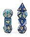 DND Dice Sets Polyhedral 7-Die Dice Peacock Dice for Dungeons and Dragons Tabletop Games Dice