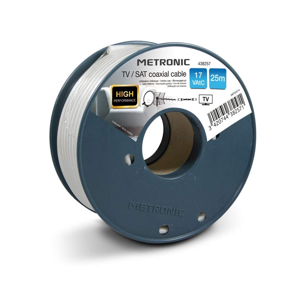 Coaxial Cable TV/Sat - 17 VAtC - 25 m white