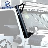 Opar 54inch Straight LED Light Bar Upper Windshield Mounting Brackets for 2007-2018 Jeep Wrangler JK & Wrangler Unlimited - Pair