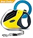 D'Goods Retractable Dog Leash Long 16 ft Walking Leash Yellow for Small Medium Large Dogs up to 110lbs - Heavy Duty Nylon No Tangle – Free Frisbee