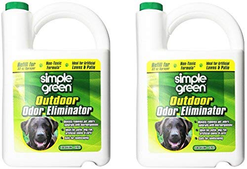 Simple Green 432108 Outdoor Odor Eliminator for Dogs, 1 Gallon (Pack of 2)