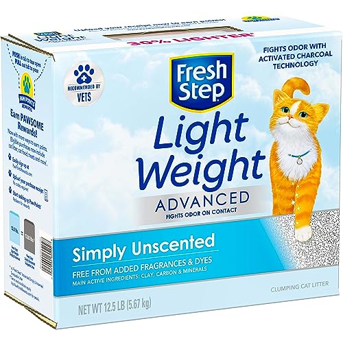 Fresh Step Lightweight Clumping Cat Litter, Advanced, Unscented, Extra
