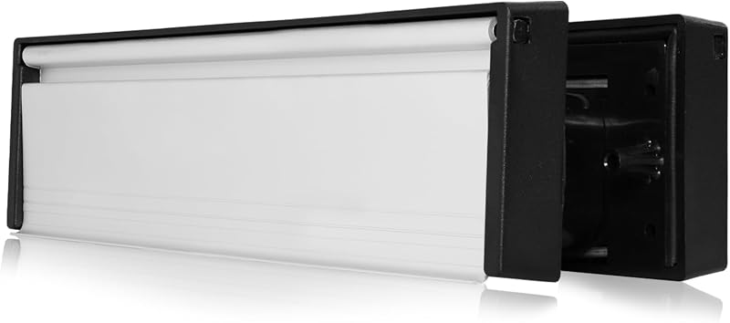 UAP Xfort MailPlate 12in Matt Chrome Letterplate 40-80mm Door Thickness