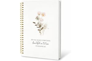 Bible Journal for Women – Prayer Journal for Woman & Bible Notebook with Lined Pages, Christian Journal for Women for Bible N