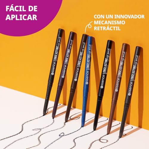 essence LONG-LASTING eye pencil black fever Lápiz ojos 01 resistente agua