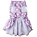 KOOLTAIL Dot Dog Dress for Small Dogs Cute Pet Clothes Dress Purple