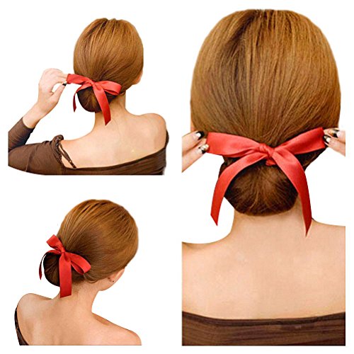 HugeStore 3 Pcs Cloth Magic Clip French Twist Bun Makder Holder Hair Bun Donut Maker Doughnut Shaper - Thumbnail 2