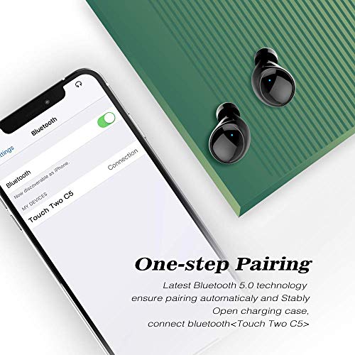 Wireless Earbuds,Dveda Bluetooth 5.0 C5 True Wireless Earbuds Stereo Sound IPX8 Waterproof Bluetooth Earbuds,120H Playtime with 3500mAh Charging Case,Built-in Mic CVC 8.0 Noise-Cancelling Headset