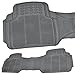 BDK All Weather Black Vinyl Non-slip Trimmable Truck SUV Van Floor Mats 4 pcs - GRAY