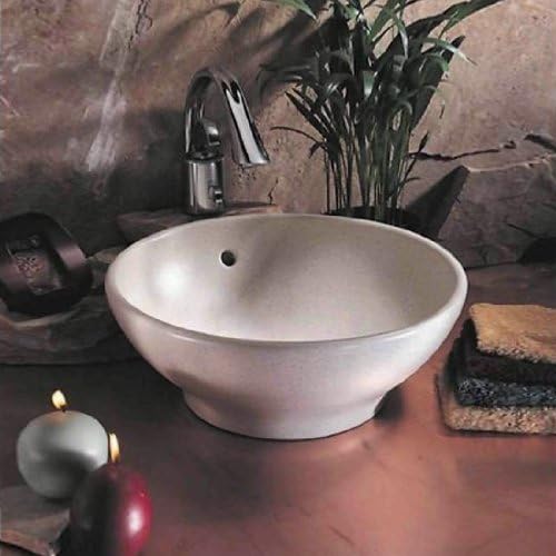 Porcher 15010 Como 16" Above Counter Vitreous China Bathroom Sink with