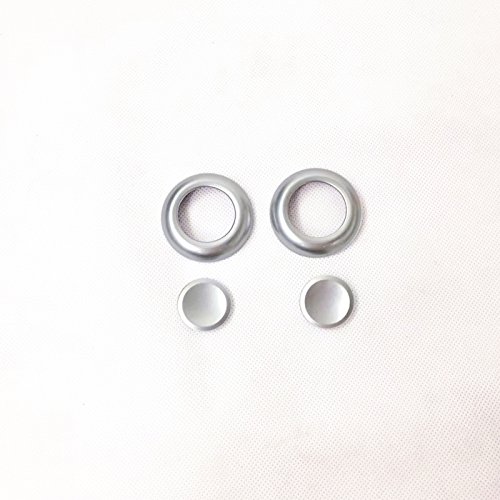 HIGH FLYING Seat Headrest Switch Button Ring Decor 4pcs ABS For Jaguar F-Pace X761 XF X260 2016-2018 XE X760 2015-2017 For Range Rover Velar 2017 2018