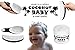 Coconut Essentials - Cradle Cap Brush and Comb Set - Infant Baby Boys Girls Perfect Shower Gift - Black and White