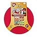 Micro Easy Grab 8-in-1 Multipurpose Silicone Microwave Splatter Guard and Food Cover, 12-inch, Red