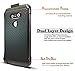LG G5 Case, Nznd [Shield Carbon Fiber] Hybrid Armor Stand with Holster Locking Belt Clip Combo Case for LG G5 - Black