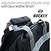 Beckly Super Bowling Tote -Bowling Bag- Fits Your Bowling Ball and Bowling Shoes- Single Bowling Ball Tote- Front Zippered Pocket and inside Shoe Sleeves-Carry and Shoulder Straps-For your Home Bowling Alley or At the Professional Arena- Perfect Bowling equipment- Great Holiday gift For bowling pro or rookie- Made from the Highest Quality Material and Superior craftsmanship- Superior quality bowling ball sports bag- Backed by the Famous Beckly! (Black/Grey)