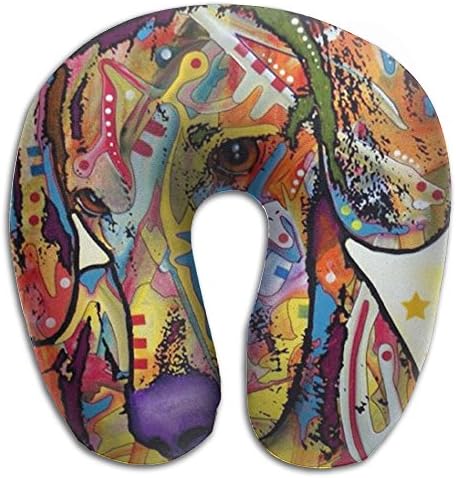 Sausage Dog Dachshund Comfortable Neck Pillow Spa Memory Foam U-SHAPE For Toddler Car Seat Adult