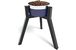 TIDANT Elevated Dog Bowls for Large and Extra Large Dogs, Adjustable Width Dog Bowl Stand for 7-10.6" Wide Bowls, Food and Water Feeder, 13.7 in Tall Single Holder (Bowl Not Included)