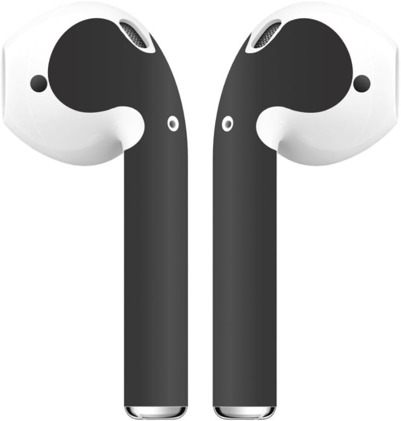 Airpod Skins Protective Wraps – Minimal Stylish Covers for Customization & Protection, Compatible with Apple AirPods (Matte Black)