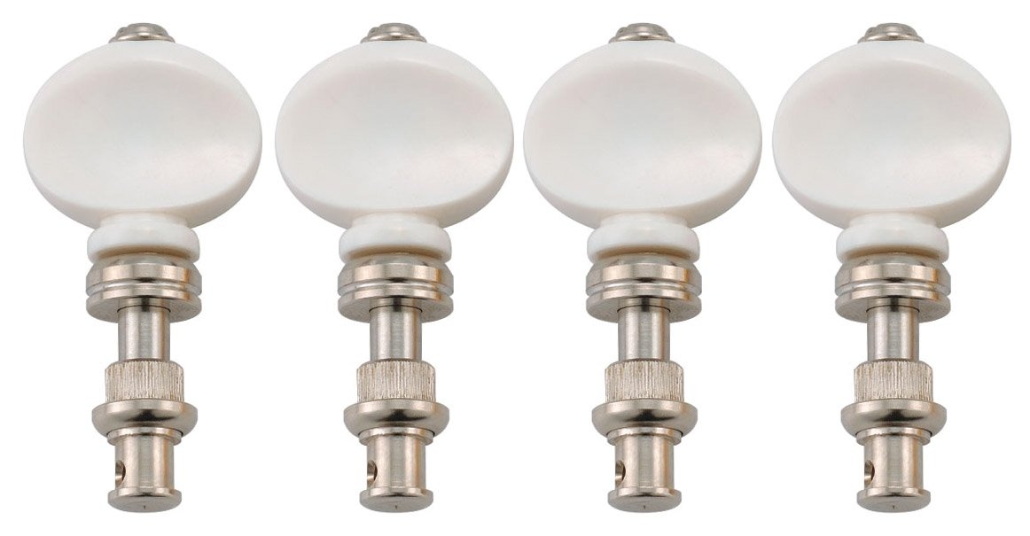 Golden Gate U-101 Ukulele Tuners - Banjo Style - Nickel - Set of 4