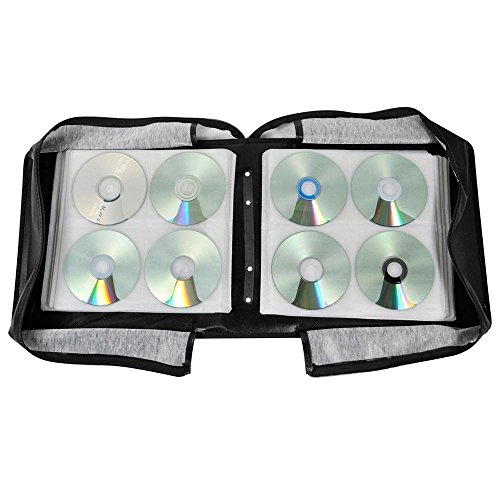 Yaheetech 400 Disc CD DVD Bluray Storage Holder Solution Binder Book Sleeves Carrying Case