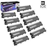 Speedy Inks Compatible Toner Cartridge Replacement for Brother TN660 High-Yield (Black, 10-Pack)
