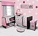 Bacati - Elephants Pink/Grey 10-Piece Nursery in a Bag Girls Crib Baby Bedding Set with Bumper Pad