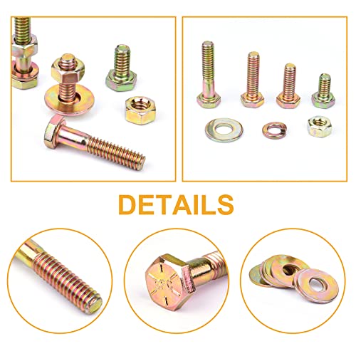 thumbnail interactive-video image 1 of FMhotu 621Pcs Nuts And Bolts Assortment Kit, 15 Sizes 1 of 13