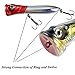 THKFISH Top Water Fishing Lures Saltwater Popper Lures Tuna Poppers GT Poppers Fishing Hard Lures Blue Red Yellow Blacksilver
