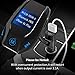 Bluetooth FM Transmitter LATME Wireless In-Car Bluetooth FM Transmitter Radio Adapter Car Kit with 3 USB Ports and 1.44 Inch Display TF Card Slot